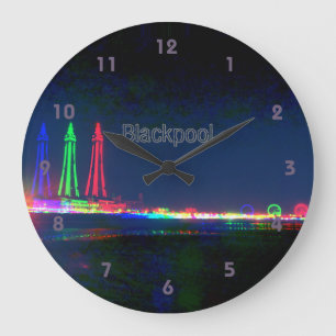 Blackpool Beach Lights 's nachts, Grote Klok