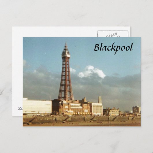 Blackpool Briefkaart (Voorkant / Achterkant)