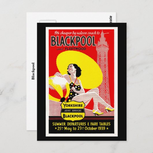 Blackpool Briefkaart (Voorkant / Achterkant)