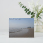 Blackpool Central Pier en Beach Briefkaart (Staand voorkant)