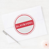 Blackpool City Pride Emblem – English Identity Ronde Sticker (Envelop)