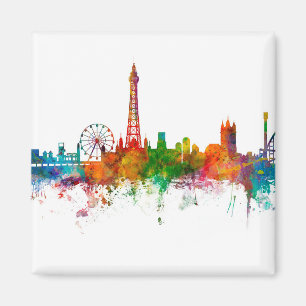 Blackpool England Skyline Magneet