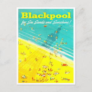 Blackpool England vintage-Briefkaart Briefkaart