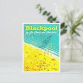 Blackpool England vintage-Briefkaart Briefkaart (Staand voorkant)