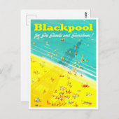 Blackpool England vintage-Briefkaart Briefkaart (Voorkant / Achterkant)