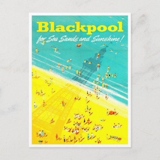 Blackpool England vintage-Briefkaart Briefkaart (Voorkant)