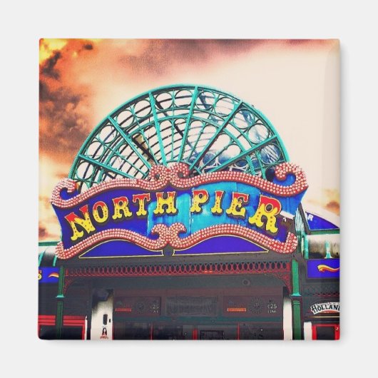 Blackpool North Pier Magnet (Voorkant)