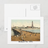 Blackpool Pier 1890's Briefkaart (Voorkant / Achterkant)