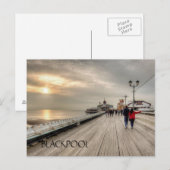 Blackpool Pier English Seaside Resort Briefkaart (Voorkant / Achterkant)