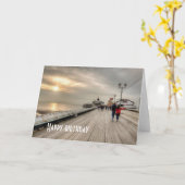 Blackpool Pier English Seaside Resort Kaart (Gele Bloem)