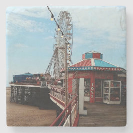 Blackpool Pier Stenen Onderzetter