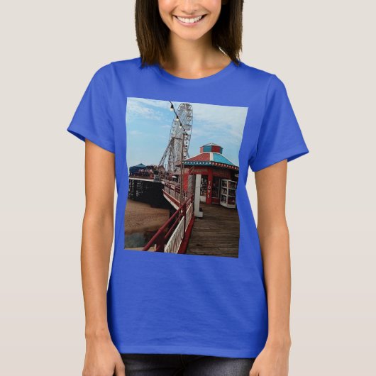 Blackpool Pier T-shirt (Voorkant)