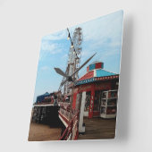 Blackpool Pier Vierkante Klok (Hoek)
