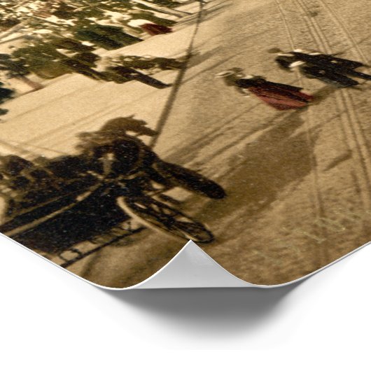 Blackpool Promenade, Lancashire, Engeland Poster (Hoek)