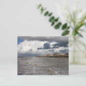 Blackpool Sands en Stormy Zee Briefkaart (Staand voorkant)