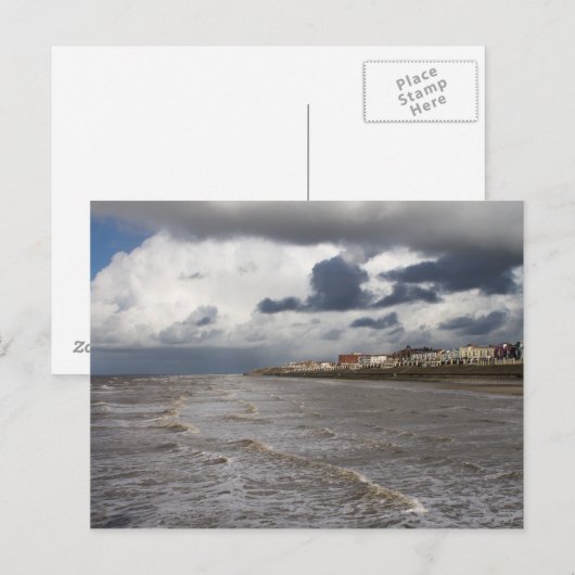 Blackpool Sands en Stormy Zee Briefkaart (Voorkant / Achterkant)