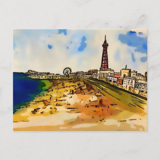 Blackpool Seaside Lancashire Briefkaart