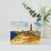 Blackpool Seaside Lancashire Briefkaart (Staand voorkant)