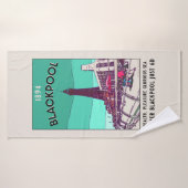 Blackpool Seaside Resort England  Art Badhanddoek (Badhanddoek)