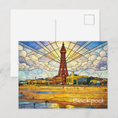 Blackpool Strand Briefkaart (Voorkant / Achterkant)