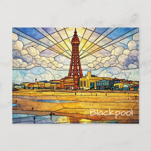 Blackpool Strand Briefkaart (Voorkant)