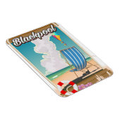 Blackpool strand zeereisposter magneet (Rechterzijde)