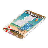 Blackpool strand zeereisposter magneet (Linkerzijde)