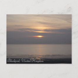 Blackpool Sunset Briefkaart