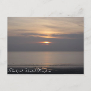 Blackpool Sunset Briefkaart