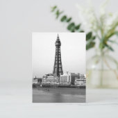 Blackpool Tower B/W Briefkaart (Staand voorkant)