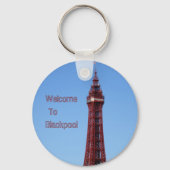 Blackpool Tower Blue Sky Day Sleutelhanger (Voorkant)