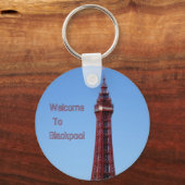 Blackpool Tower Blue Sky Day Sleutelhanger (Voorkant)