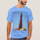 Blackpool Tower Blue Sky Day T-shirt (Voorkant)
