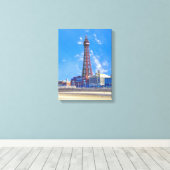 Blackpool Tower Canvas Afdruk (Insitu (Houten vloer))