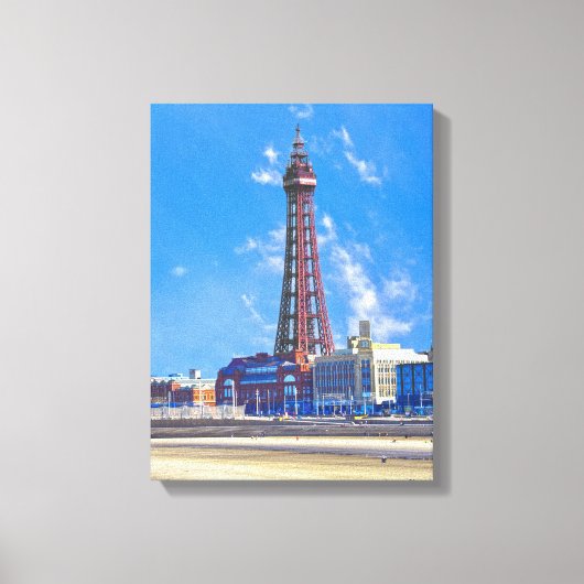 Blackpool Tower Canvas Afdruk (Voorkant)