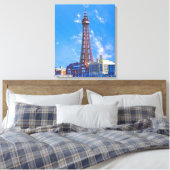 Blackpool Tower Canvas Afdruk (Insitu (Slaapkamer))