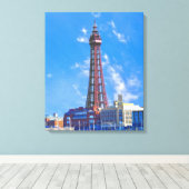 Blackpool Tower Canvas Afdruk (Insitu (Houten vloer))