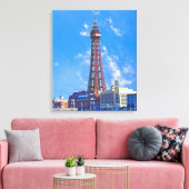 Blackpool Tower Canvas Afdruk (Insitu (Woonkamer))