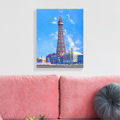 Blackpool Tower Canvas Afdruk (Insitu (Woonkamer))