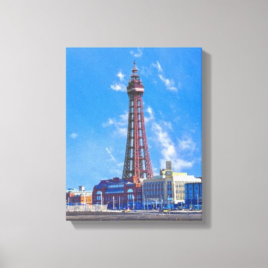 Blackpool Tower Canvas Afdruk (Voorkant)