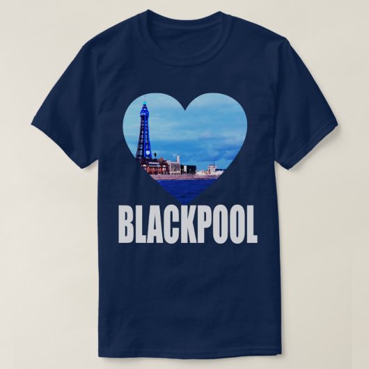 Blackpool Tower England Gift T-shirt (Design voorkant)