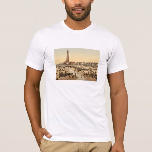 Blackpool Tower II, Lancashire, Engeland T-shirt (Voorkant)