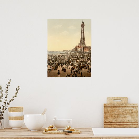 Blackpool Tower III, Lancashire, Engeland Poster (Keuken)