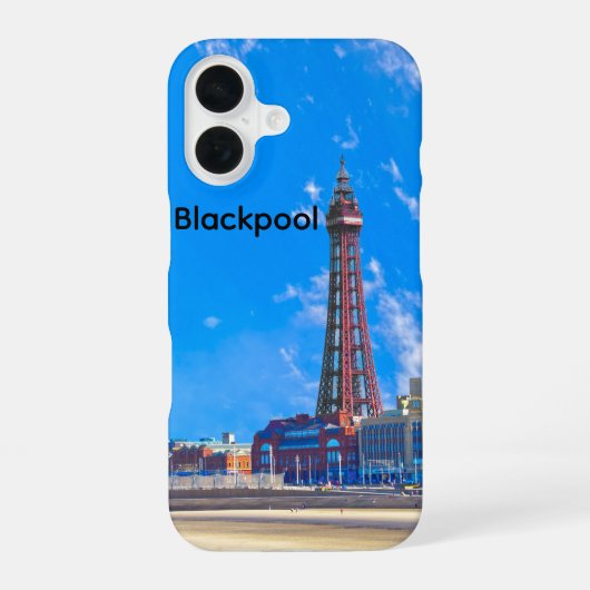 Blackpool Tower iPhone 16 Hoesje (Achterkant)