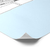 Blackpool Tower, originele lijntekenafdrukken Poster (Hoek)