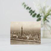 Blackpool Tower - oud Briefkaart (Staand voorkant)