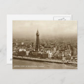 Blackpool Tower - oud Briefkaart (Voorkant / Achterkant)