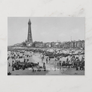 Blackpool Tower & promenade circa 1905, Engeland Briefkaart