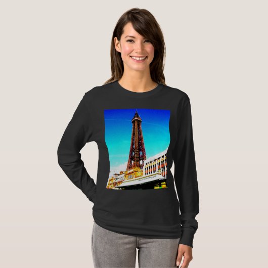 Blackpool Tower T Shirt (Voorkant volledig)