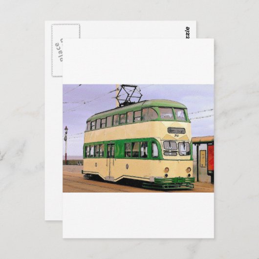 Blackpool Tram Briefkaart (Voorkant / Achterkant)